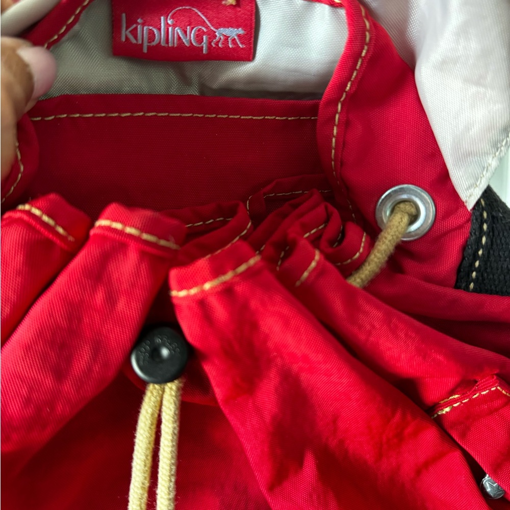 Red Kipling Drawstring Backpack - image 3
